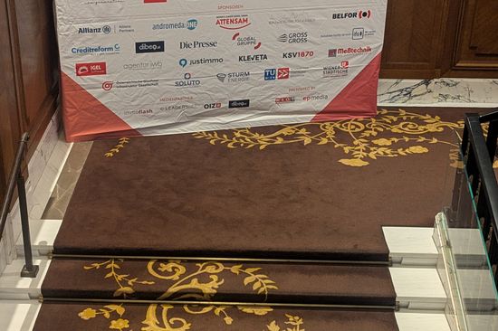 Aufgang zum Veranstaltungsraum im Park Hyatt