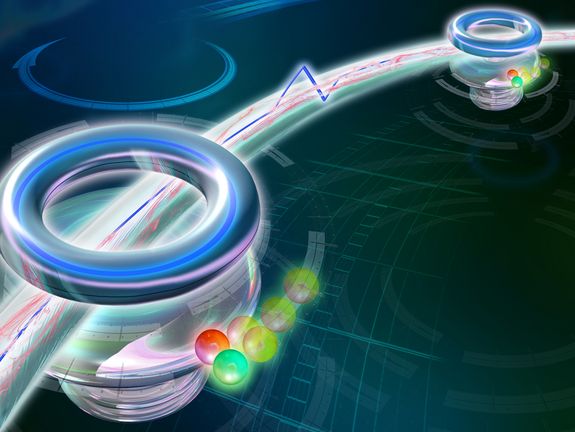 Trotz störenden Rauschens kann man mit speziellen Tricks Quanten-Bits miteinander koppeln.