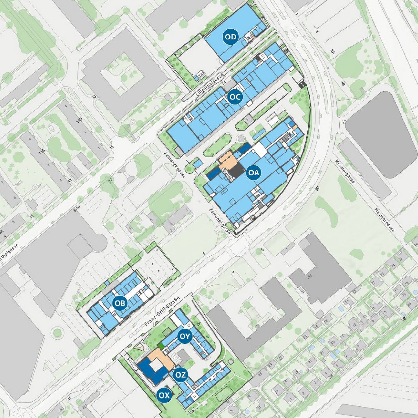 Übersicht Areal Arsenal
