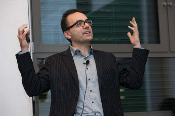 Matteo Maffei during a lecutre