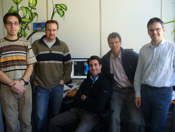 Philippe Kurt Zysset (2.v.r.) mit seinem Team
