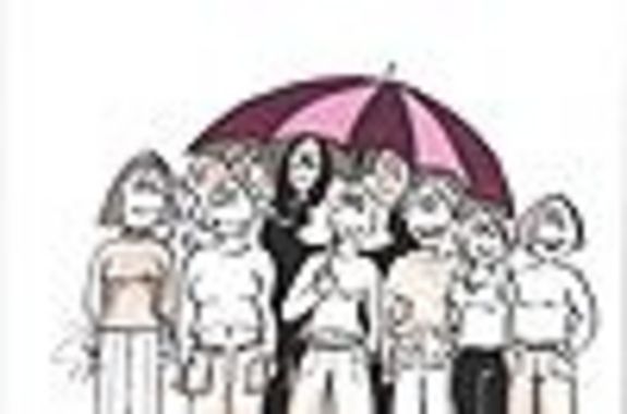 Titelbild: Frauen unter Regenschirm