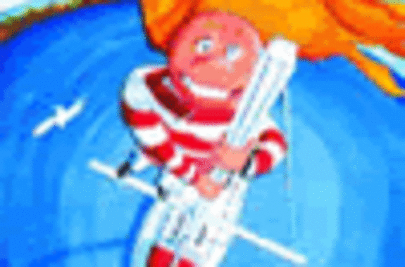 Titelbild: Illustration von Frau mit orangenen Haaren am Meer