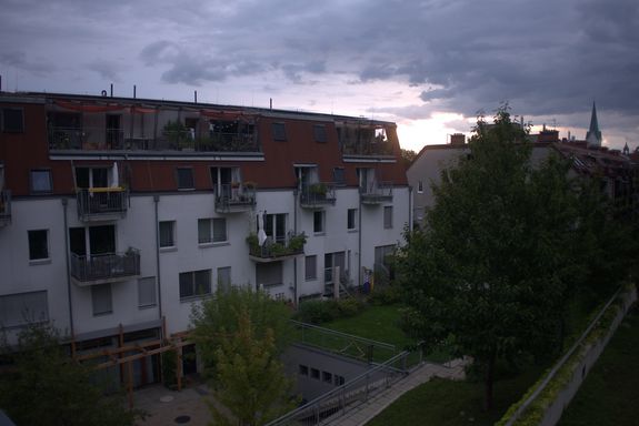 Exterior view of the residential project (courtyard side)