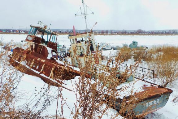 Wrack eines Schiffes