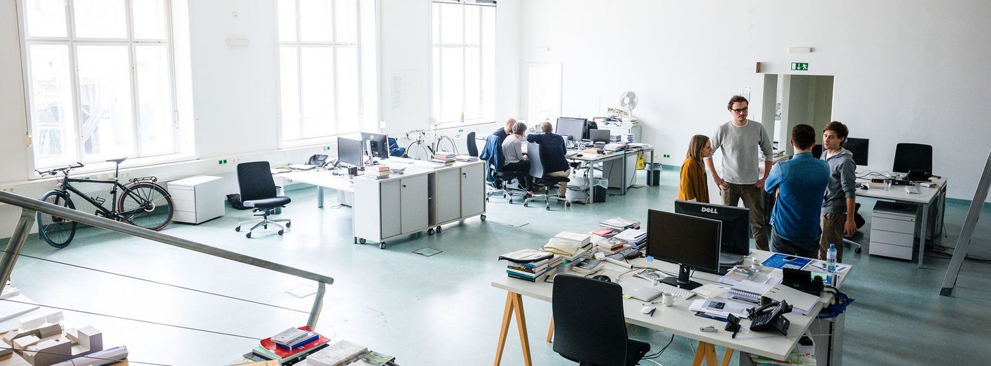 Studio with people