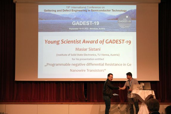 Young Scientist Award for Dr. Masiar Sistani