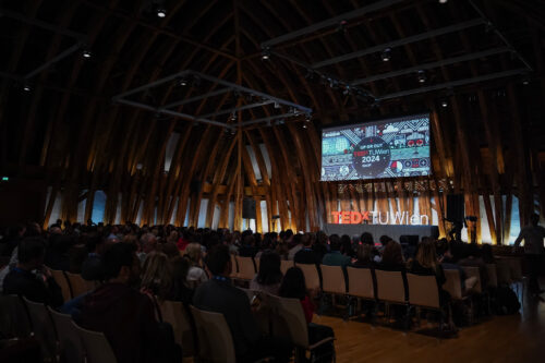 TEDxTUWien stage in Kuppelsaal