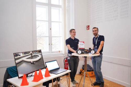 Team member show our work at TEDxTUWien